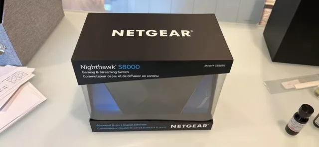 Conmutador de red Gigabit para juegos Netgear Nighthawk S8000 8 puertos GS808E-100NAS