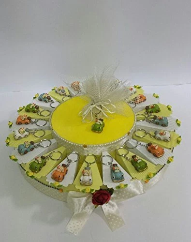 Figura Torta Comunione Ragazza Con Fiori - Decorazione Poliresina, 15.5cm - Foto 5