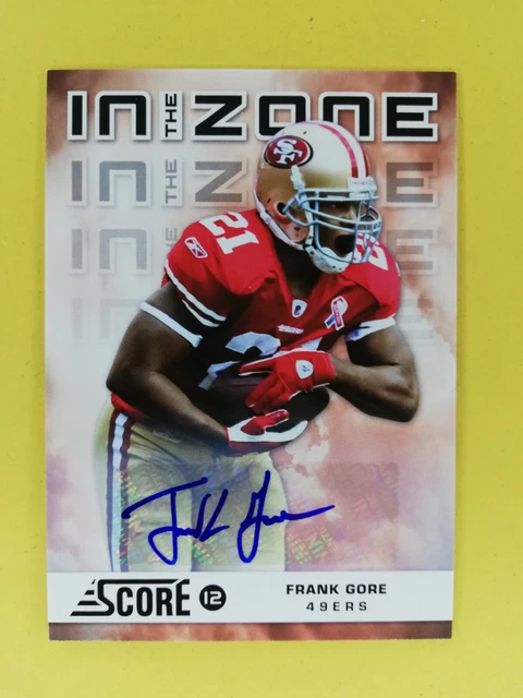 Frank Gore 2012 Score In The Zone Signatures Frank Gore 2012 Score In The Zone Signatures
