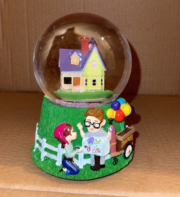 DISNEY PIXAR UP Carl & Ellie's Balloon House Snow Globe Snowglobe No