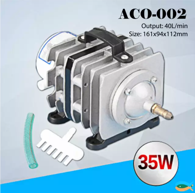 Sunsun ACO-002 Brand New 35W 40L/Min Electromagnetic Air Pump