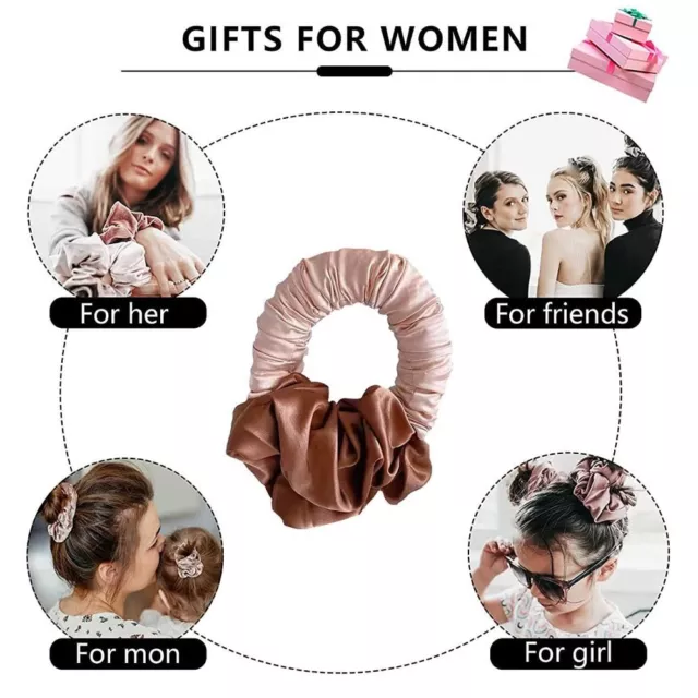 tracés Fer à friser Gratuit Cheveux élastiques Bow Cheveux Bouilleur Scrunchies 3