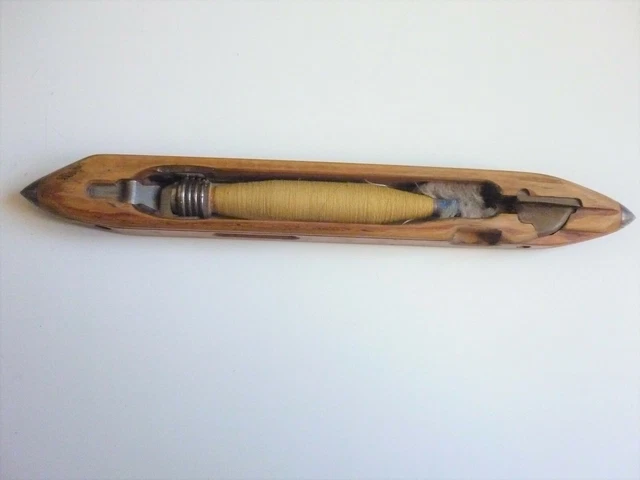 Ancienne Navette De Métier à Tisser - Longueur 36 Cm - Bon état - 283 G
