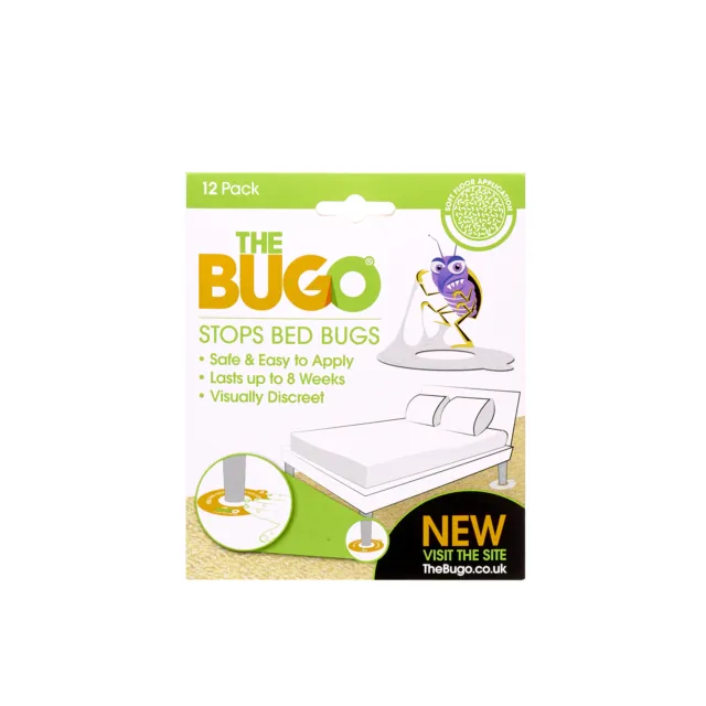 2 x Bugo Soft Floor Bed Bug Detector and Trap Pack of 12