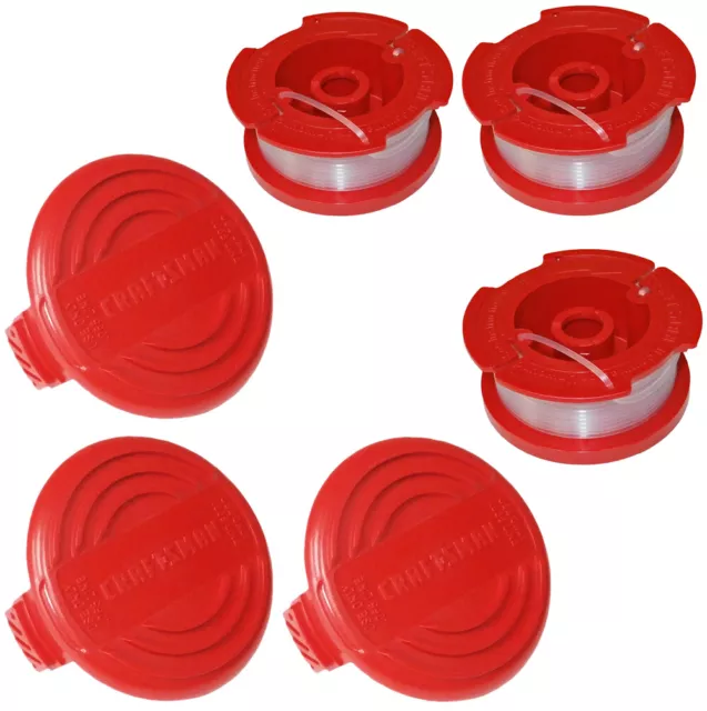 Black and Decker (3 Pack) DF-080 Dual-Line Replacement Spools # DF-080-3PK