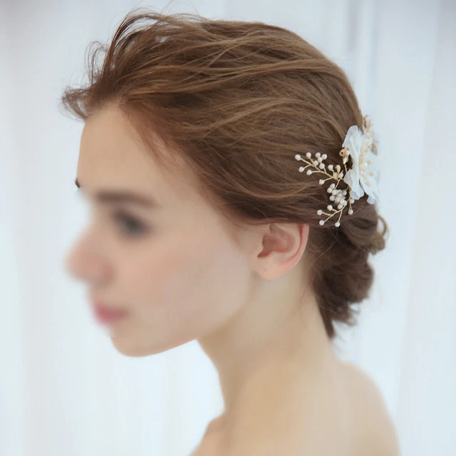 1 pz clip per capelli sposa damigella d'onore copricapo sposa pettine perla pettine per ballo matrimonio