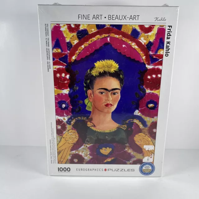 EUROGRAPHICS 1000 PIECE Jigsaw Puzzle Frida Kahlo Self Portrait Fine ...