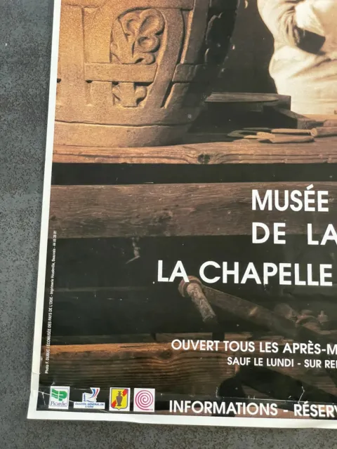 Affiche ancienne Musée Municipal de la Poterie La Chapelle au Pots France 2