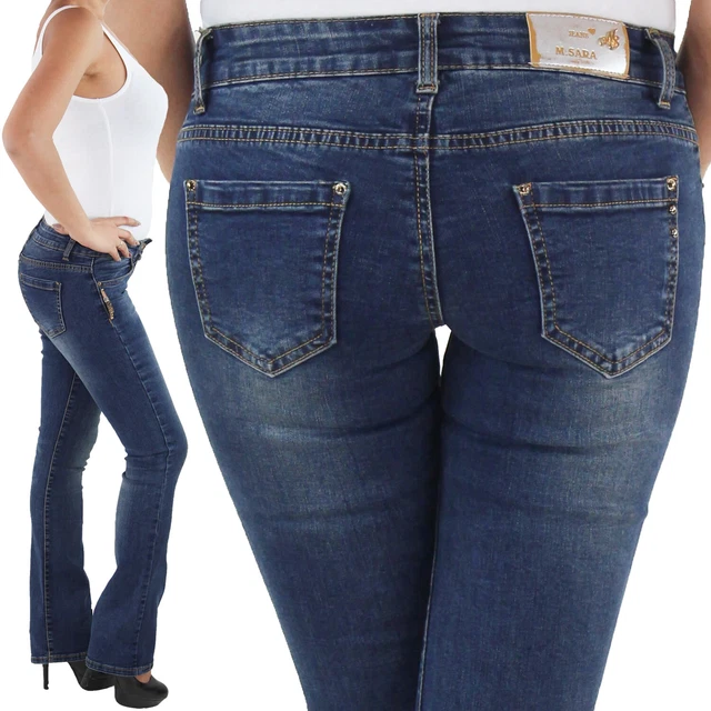 Tomwell Schlaghose Damen - Retro Flared Jeans Mit Hoher Taille