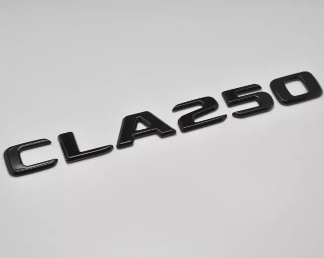 Negro brillante CLA250 número letra de coche bota trasera emblema insignia para Mercedes Benz