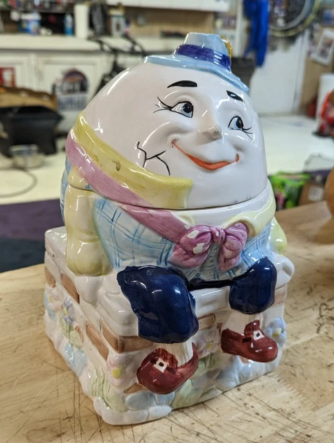 Vintage BICO-CHINA Humpty Dumpty Cookie Jar Very Good Condition Free Shipping