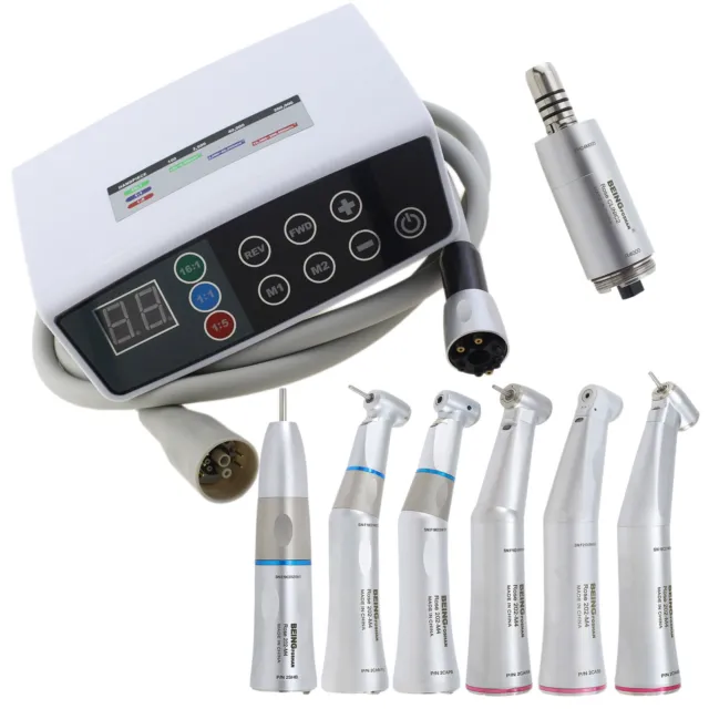 BEING Dental Electric Motor Brushless LED Handpiece 1:1 1:5 Contra Angle Rose