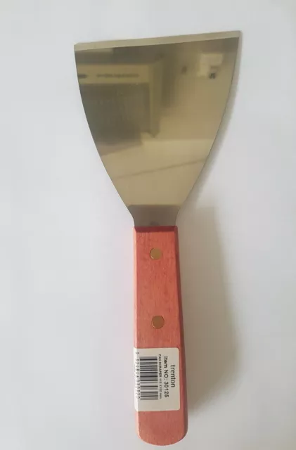 Stainless Steel Burger Flipper Turner BBQ Grill Scraper Spatula Flat