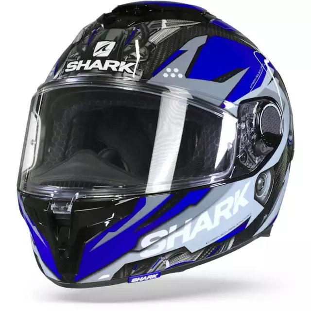 Shark Spartan GT Carbon Urikan Carbon Blue White DBW Full Face Helmet - New! ...