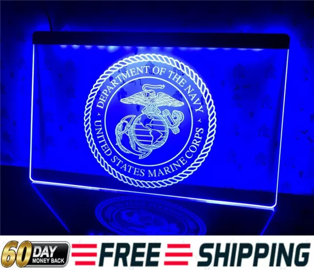 Navy Department Marine Corp Led Neon Light Sign Man Cave Navy Club Pub Cafe Arts
