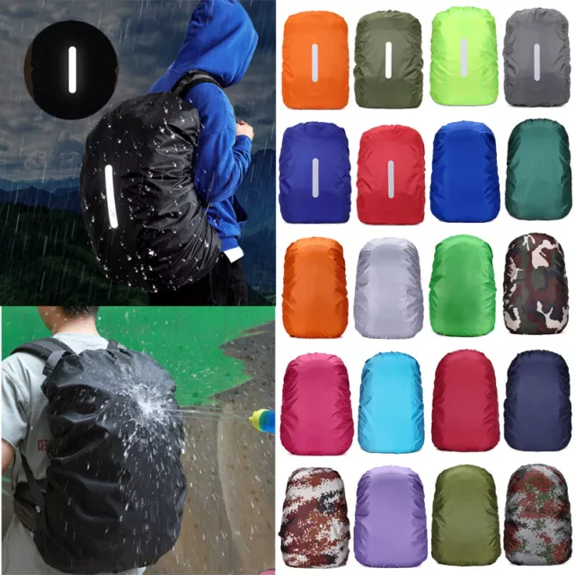 Waterproof Backpack cover 15L-75L Bag Camping Outdoor Rucksack Rain Cover US 🔥