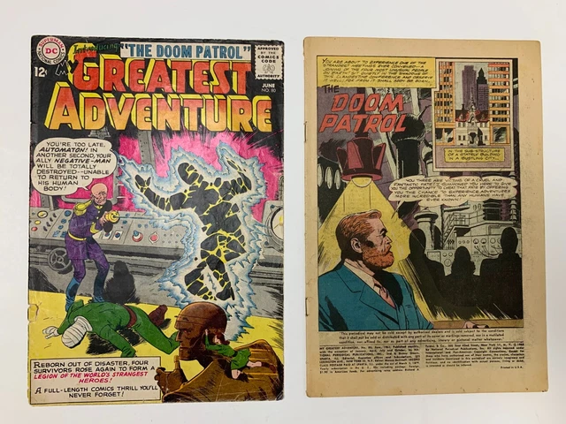 My Greatest Adventure #80 (1963) 1st Doom Patrol Silver Age 12c Cover LOW GRADE