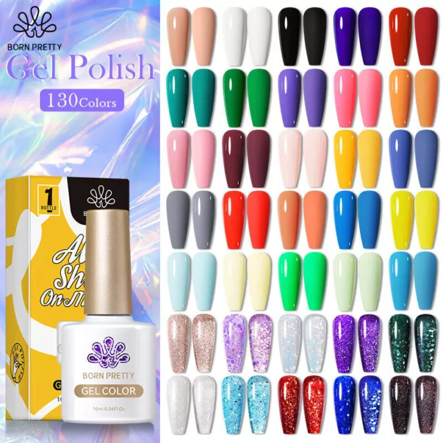 New BORN PRETTY 10ml Gel Polish Soak off Colors UV LED Nail Polish Colors