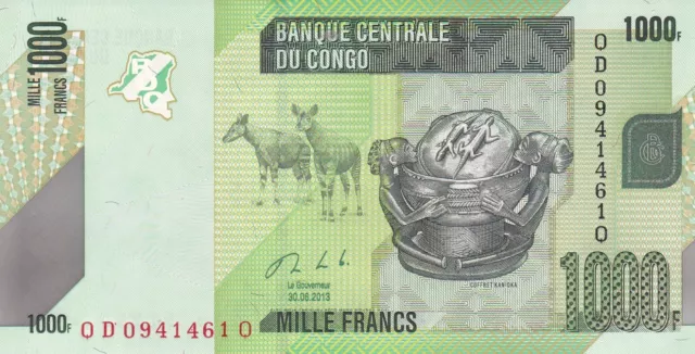 Kongo, Demokratische Republik 1000 Francs