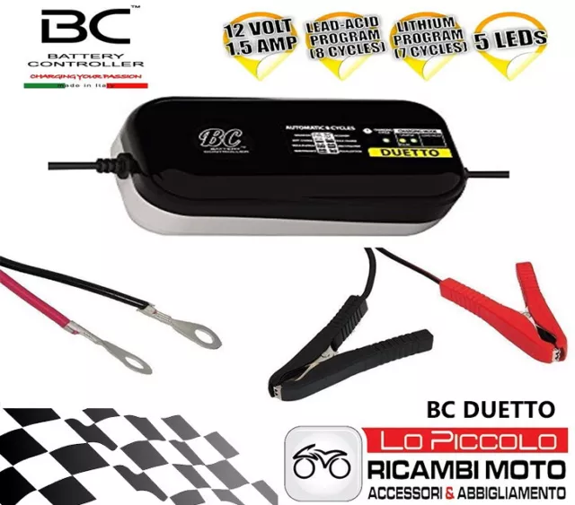 Kit Carica Batterie Bc Battery Controller Duetto 12V Batterie Gel/Acido/Litio