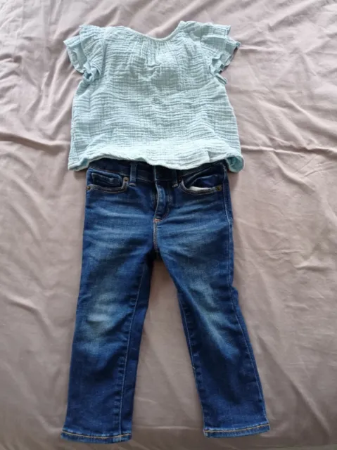 Jeans e set top per bambina 2 anni Gap Zara