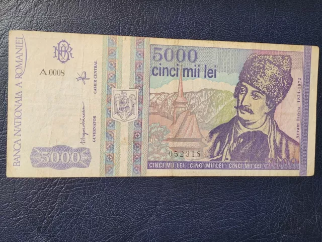 Romania - 5000 Lei 1993 - Banknotes - Serial Number 052318