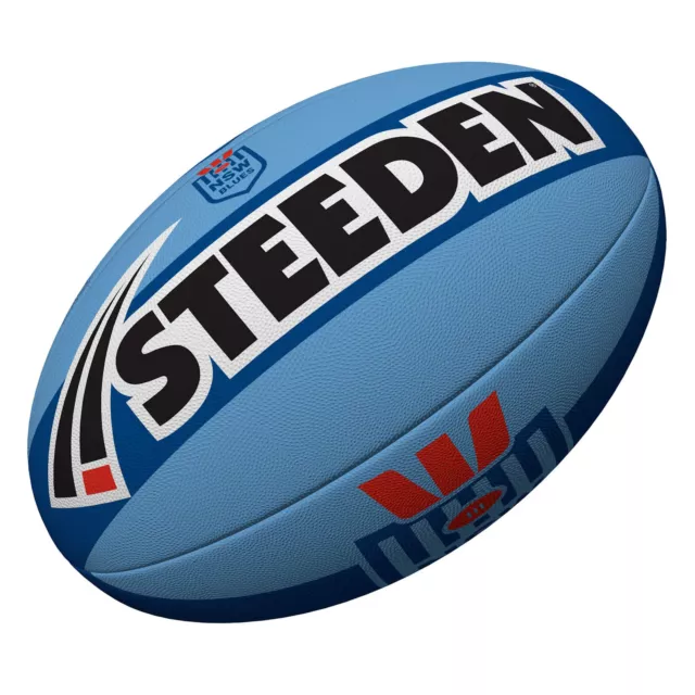 New South Wales NSW Blues Origin Steeden Rugby League Football Size 5