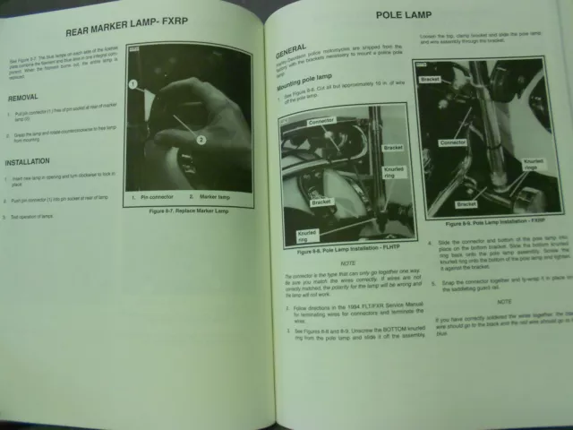 1994 Harley Davidson FLHTP FXRP Police Service Repair Shop Manual Supplement x 3