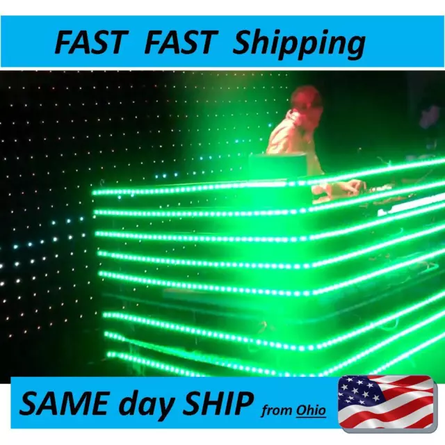 DJ Booth LED light strips - color changing with remote control - FAST Shipping