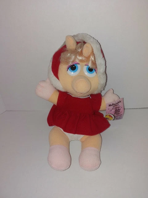Vintage 1987 Jim Henson's Muppet Babies Miss Piggy Plush Stuffed Animal