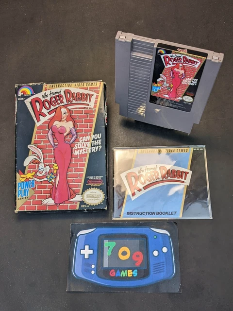 WHO FRAMED ROGER Rabbit (Nintendo Entertainment System, 1989) NES CIB ...