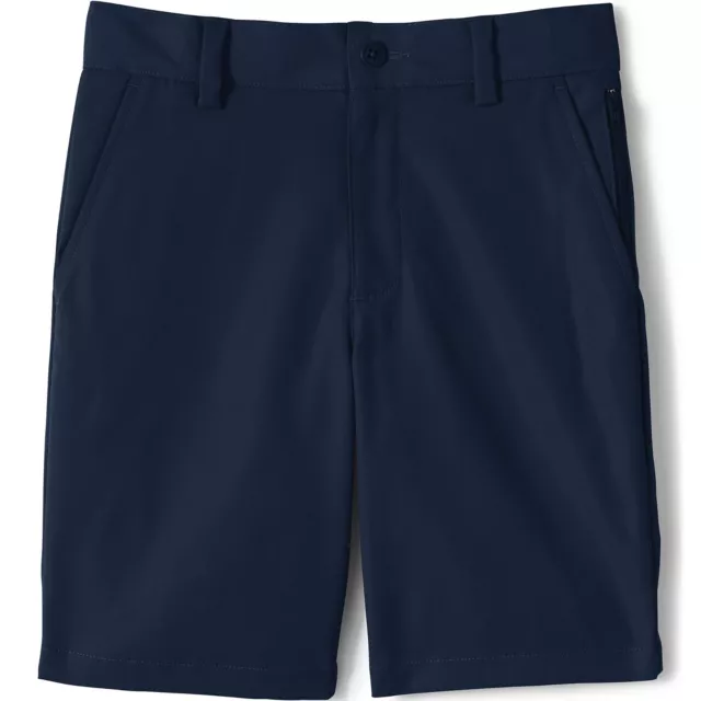 Lands' End School Uniform Boys Active Chino Shorts Size 12 #529047