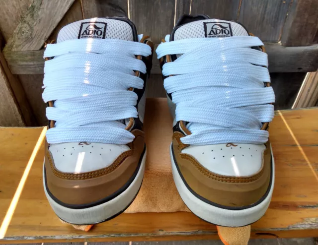 VINTAGE SKATE SHOES Adio Kenny Anderson V2 Brown Caramel White Men Size 12 300.00 PicClick