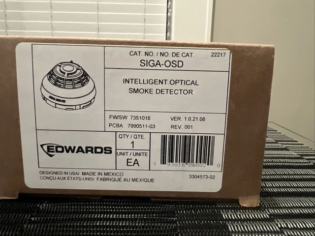 Edwards SIGA-OSD Smoke Detectors - SIGAOSDMIA208