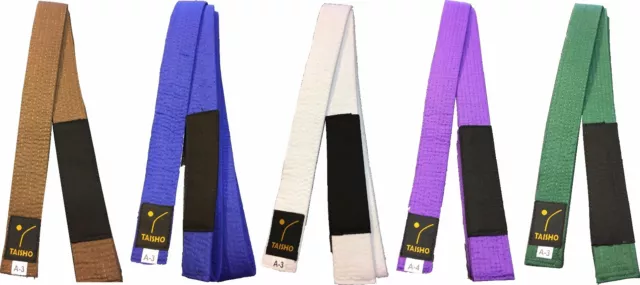 BJJ BELTS by Taisho. Brazilian JuJitsu Belts. A0, A1, A2, A3 , A4 and A5 - NEW