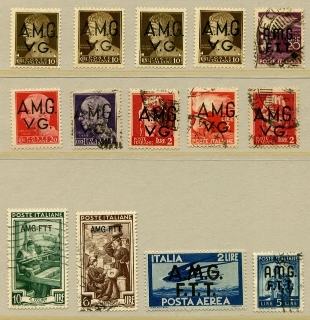 BN50 Italy TRIESTE 1945/47 mint/used 14v OVPT