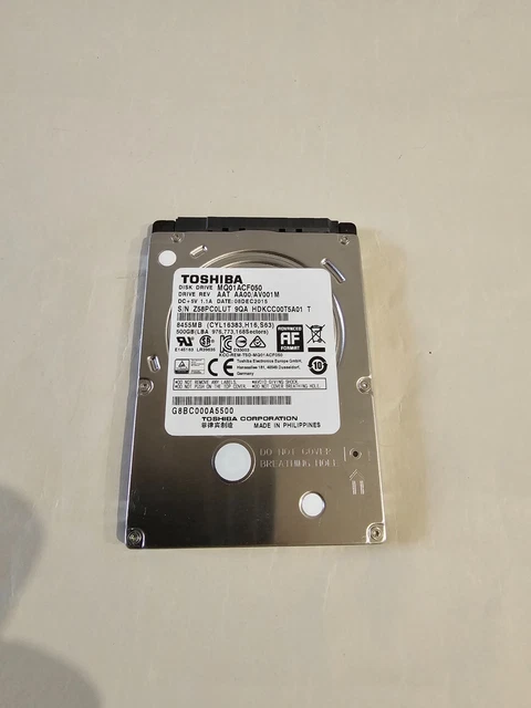 Disque Dur Interne Toshiba MK8034GSX 80 Go SATA 5400 Tr/min 2,5″ – NEUF
