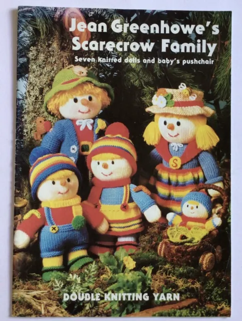 Jean Greenhowe's Scarecrow Family -  Seven knitted dolls, DK/8 ply