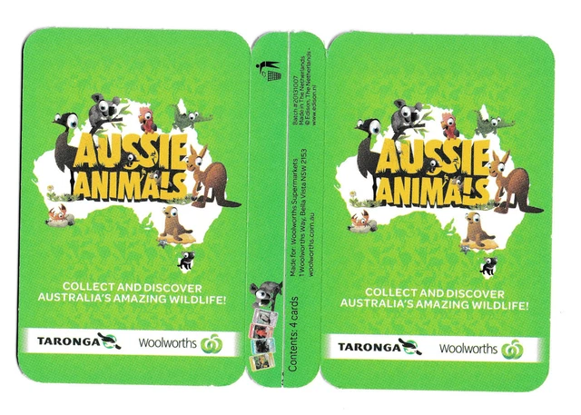 その他 Woolworths Taronga Aussie Animals Cards AUSSIE ANIMALS HUNDREDS NEW RED CARDS WOOLWORTHS TARONGA