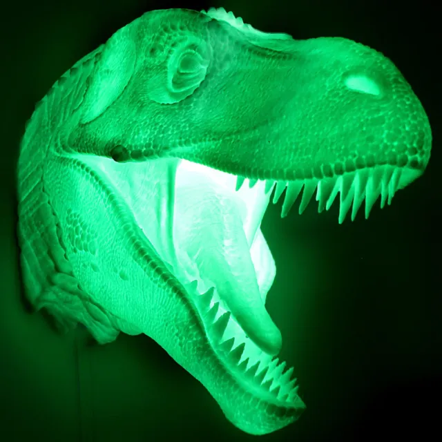 Tyrannosaurus Rex Wall Hanging 3D Printed Accent Lamp - LED Light - TRex T-rexn