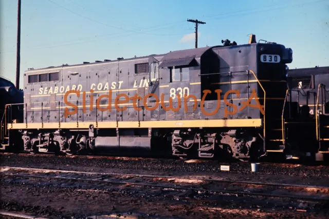 Vtg 1969 Train Slide 830 Seaboard Coast Line Engine X3D168