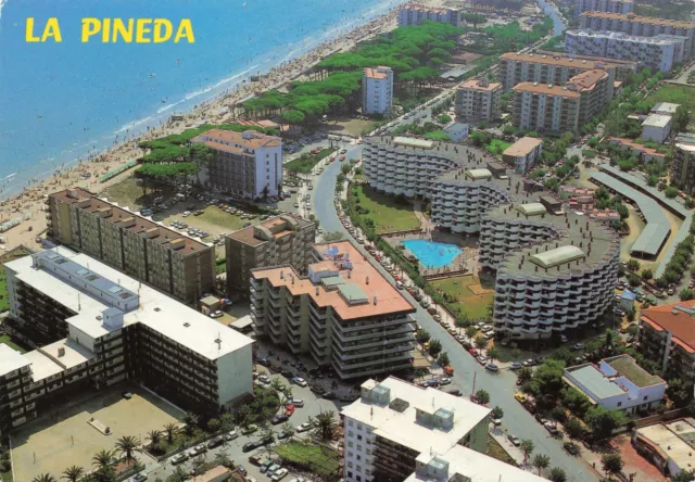 Postcard Spain Tarragona Costa Dorada La Pineda Coastal Resort Beaches Surf