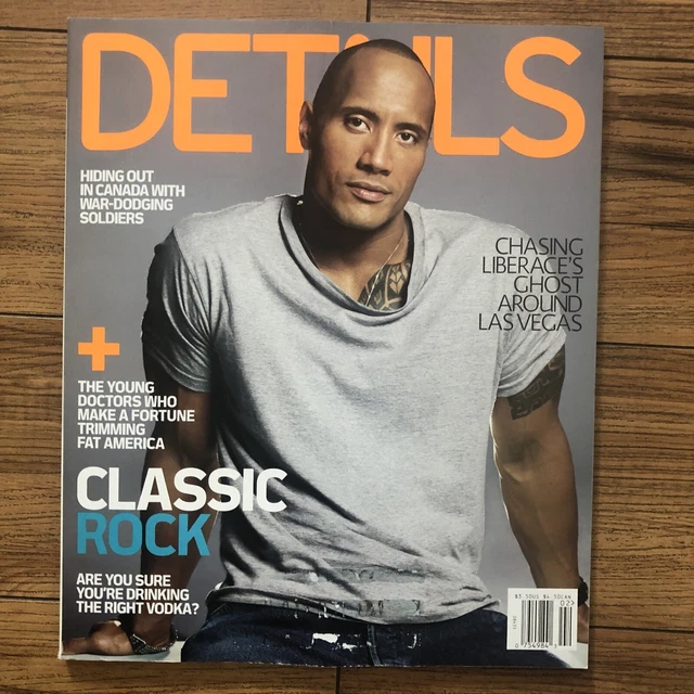 DETAILS MAGAZINE JANUARY/FEBRUARY 2005 Dwayne Johnson The Rock Vintage ...