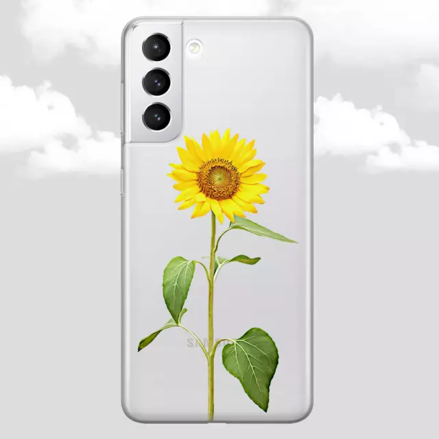 Funda de teléfono de girasoles para Samsung Galaxy S24 S23 FE S22 Pro S21...