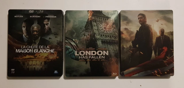 BD-UHD 4k + Blu-ray - Lot Steelbook : Trilogie LA CHUTE .. (HAS FALLEN Trilogy)