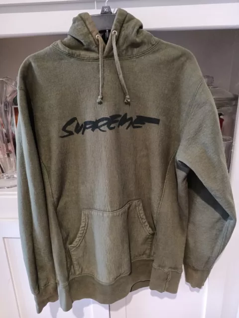 supreme Olive Green hoodie F*** You Pay Me Size Large