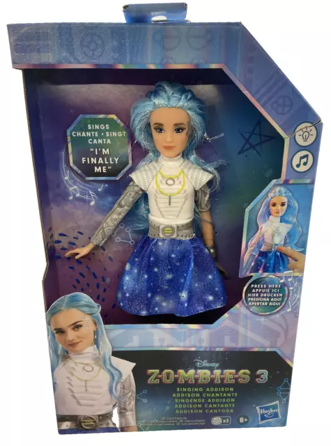 Disney Zombies 3 Singing Addison Fashion Doll, Light-Up Alien Doll with  Music and Singing 