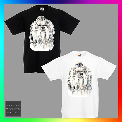Shih Tzu TShirt T-Shirt Tee Kids Unisex Childrens Cute Dog Pup Puppy Pupper