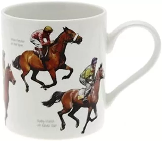 The Leonardo Collection Winning Post Fine China Windsor Mug ,Horse Racing Design