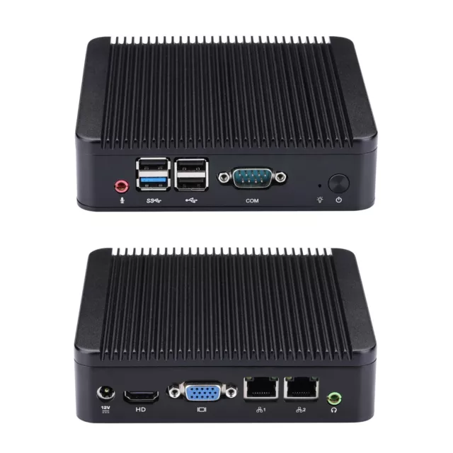 Qotom Mini PC With  2 LAN Port,,VGA, 4 USB Port, Celeron J1900 Quad core 2 GHz